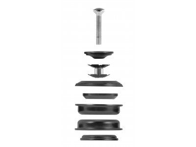 FORCE hlavové zloženie AHEAD 1 1/8"; polointegrované, Fe, čierne