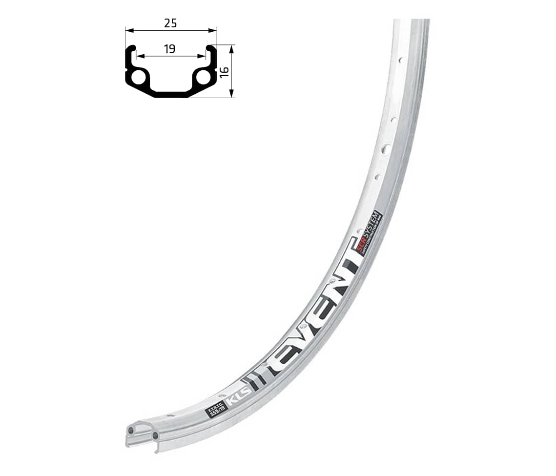 Ráfik KLS EVENT, 36H, AV, 26" silver