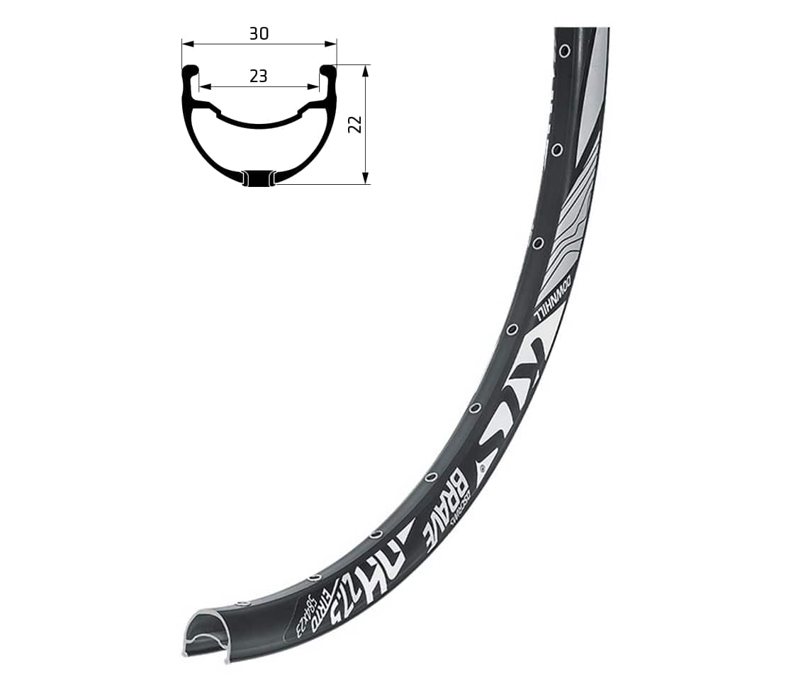 Ráfik KLS BRAVE DSC, 32H, 1 Nit, FV, 27,5" black