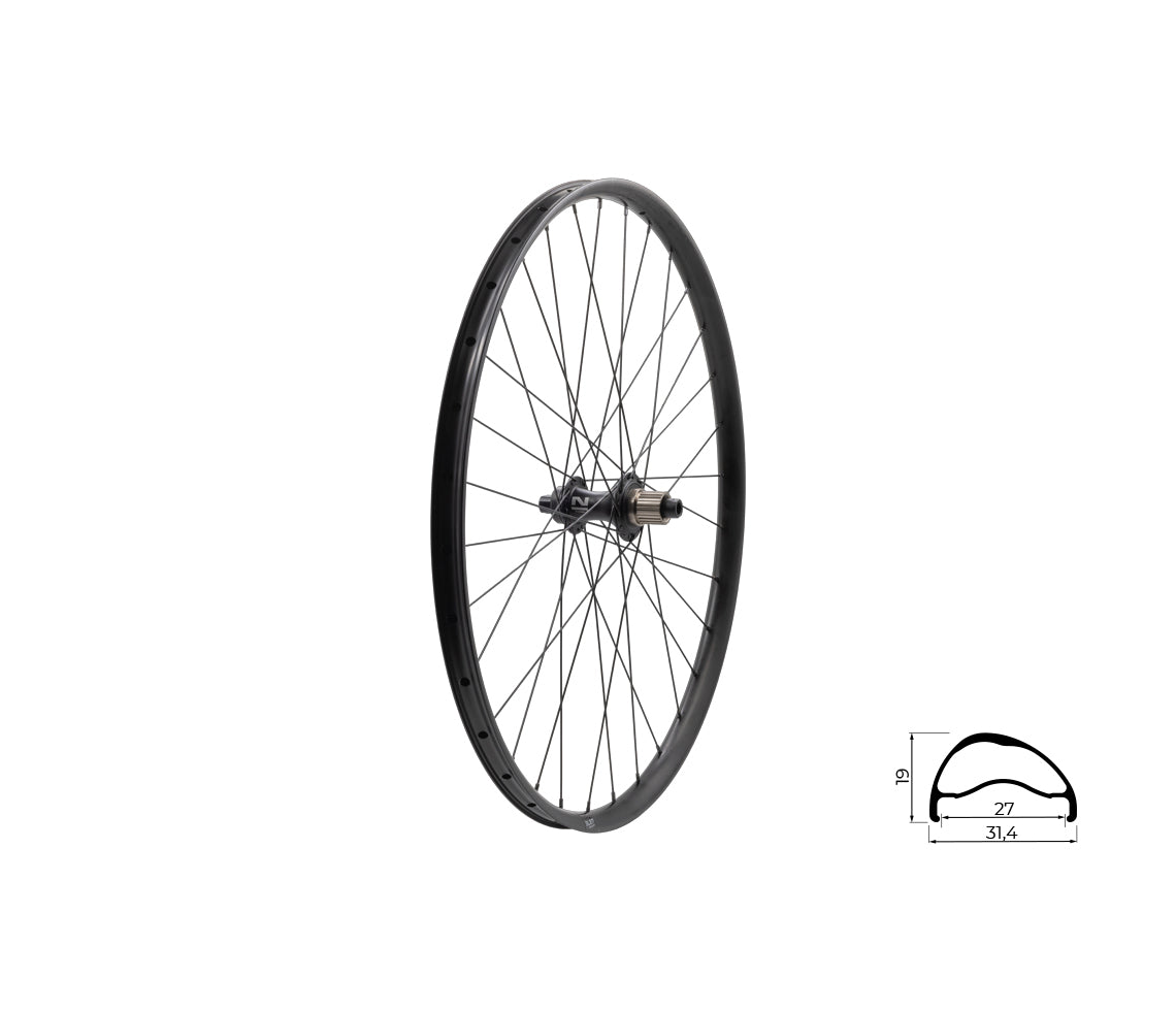 Zapletené koleso zadné KLS SEGADOR 27 SL DSC R, 28/29", black