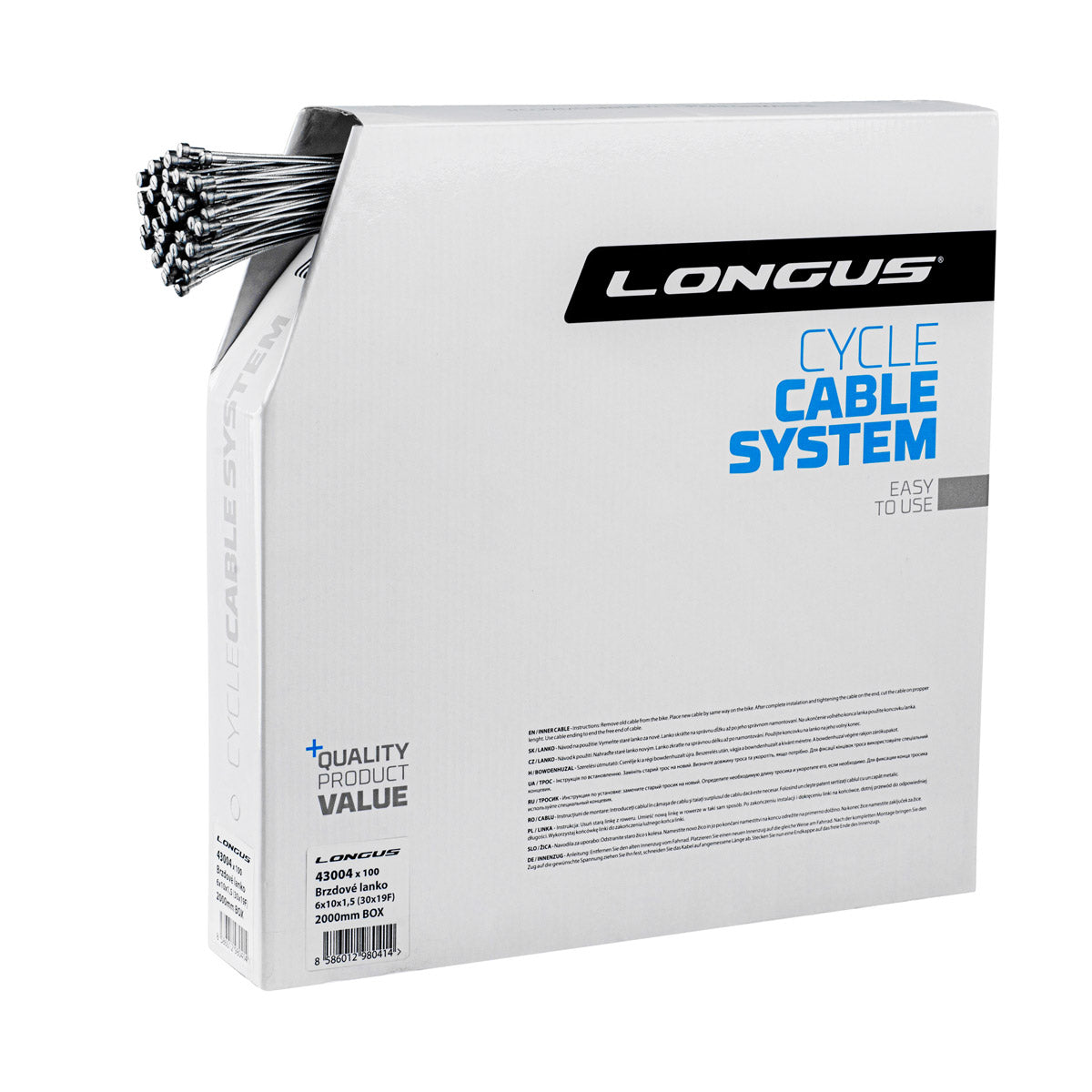 Longus ROAD brzdové lanko, cestné, Ø-1.2 x 2 000 mm (OEM)