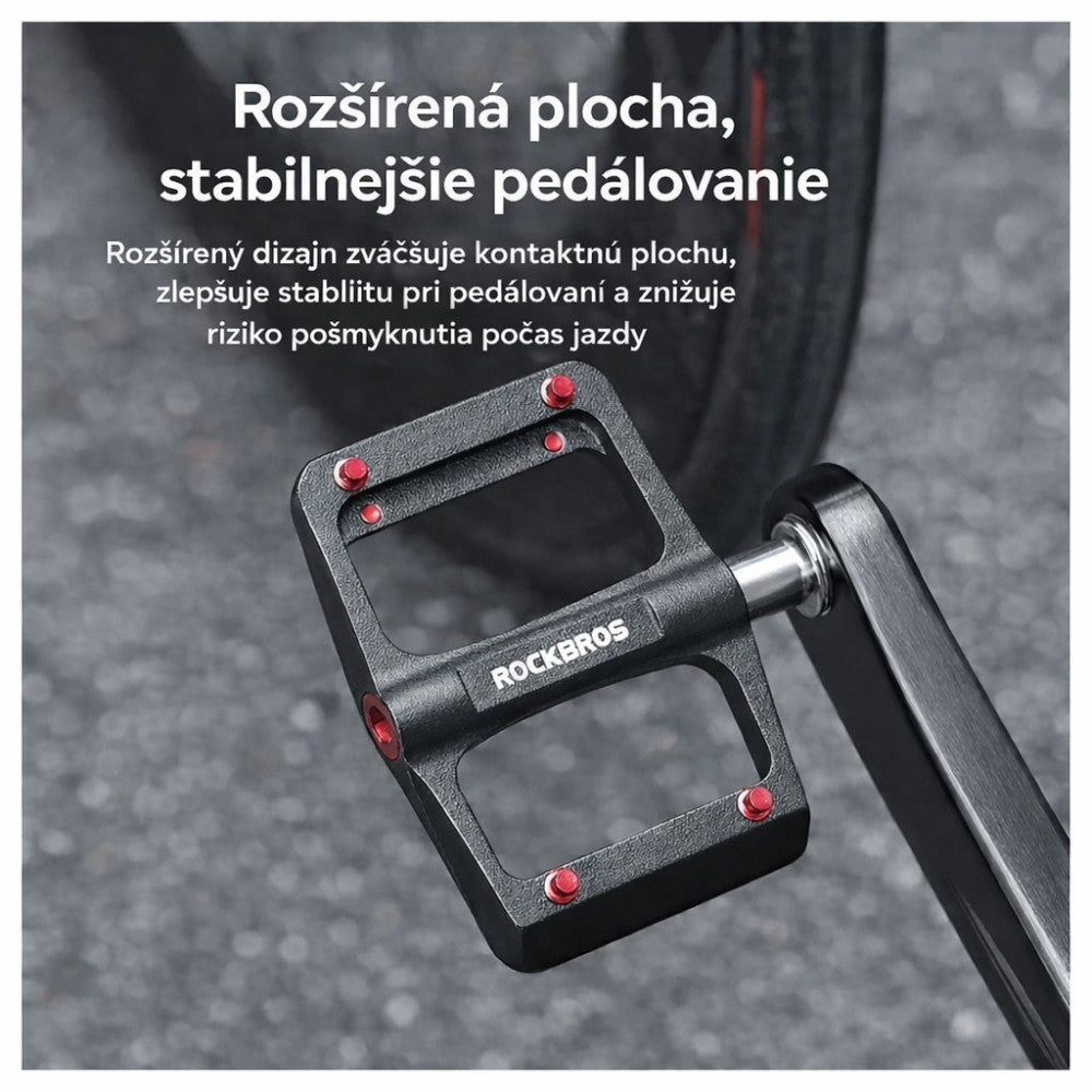 Pedál RockBros ultraľahký, magnéziový z titánovej zliatiny