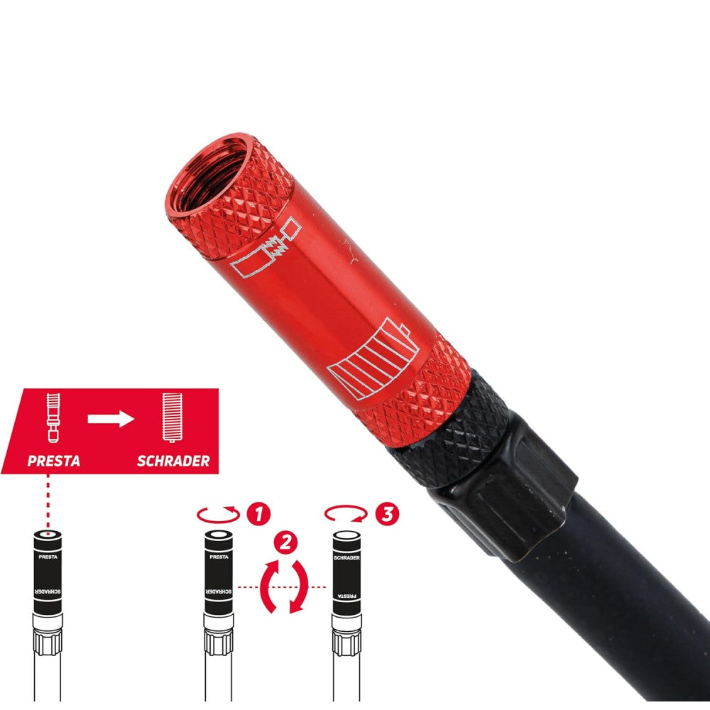 Pumpa ZÉFAL, Gravel mini s flexibilnou hadičkou Z-Turn, dural