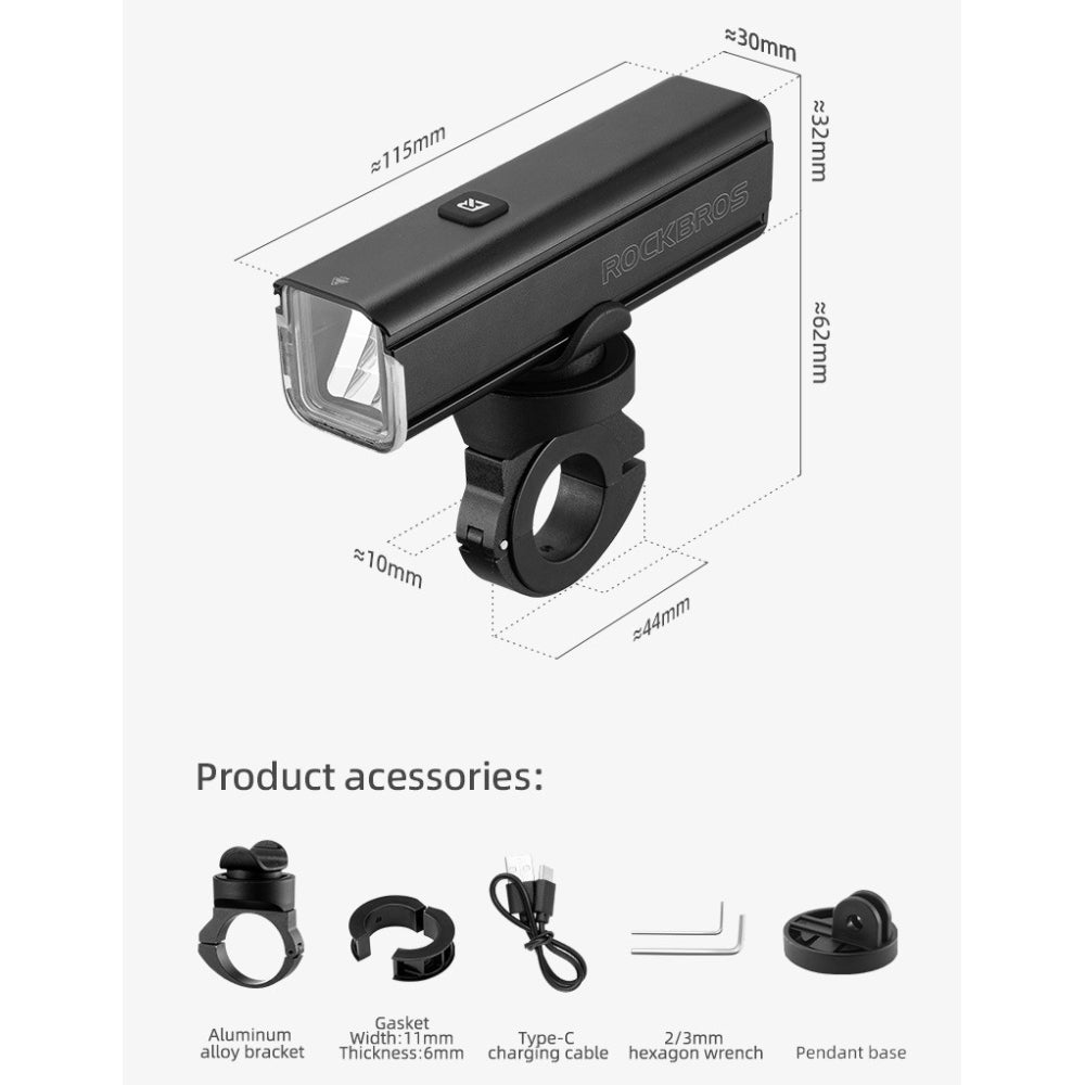 Svetlo predné RB, 1000 Lm.