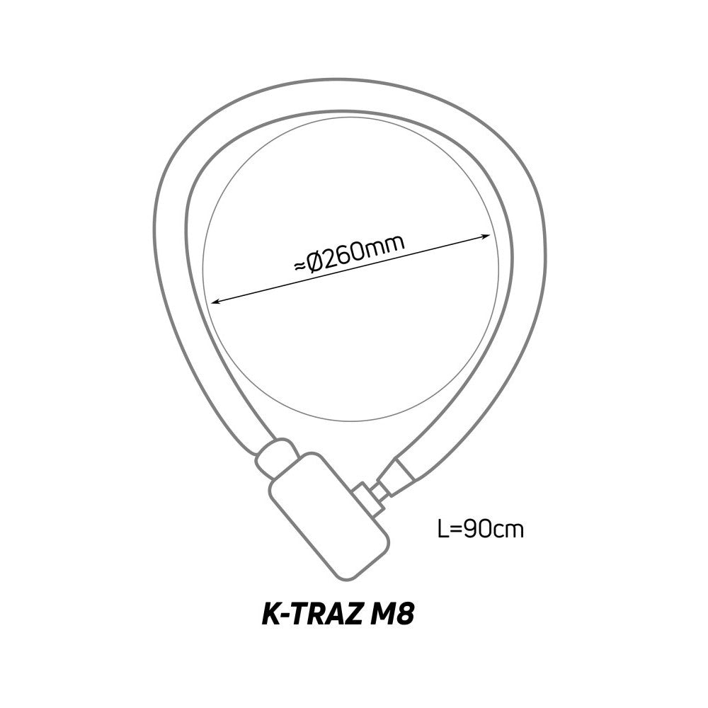 Zámok ZÉFAL, K-Tranz,reťazový na kľúč 900 mm