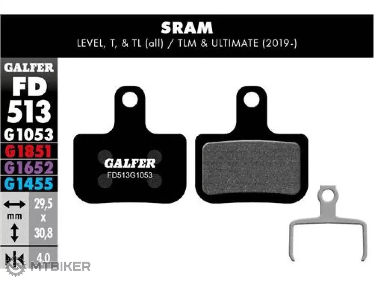 Galfer FD513 G1053 Standard brzdové platničky, organické