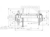 Novatec D791SB-15, predný náboj, 32 dier, 15x100, OEM