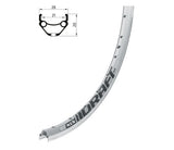 Ráfik KLS DRAFT brúsený, 32H, 1 Nit, AV, 26" silver