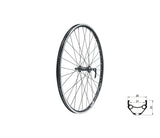Zapletené koleso predné KLS DRAFT V-brake F, 28/29", black
