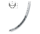 Ráfik KLS DRAFT brúsený, 36H, 1 Nit, AV, 28"/29" silver