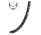 Ráfik KLS BRAVE DSC, 36H, 1 Nit, AV, 26" black