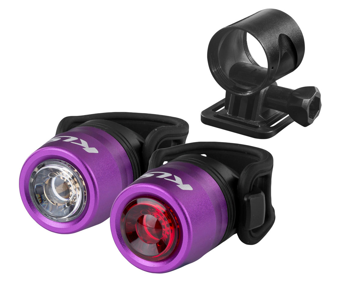 Osvetlenie set nabíjateľný KLS IO USB, purple