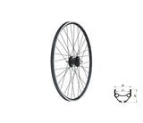 Zapletené koleso predné KLS DRAFT Dynamo V-brake, 24", black