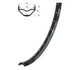 Ráfik KLS VALOR 3 DSC, 32H, 1 Nit, FV, 27,5" black