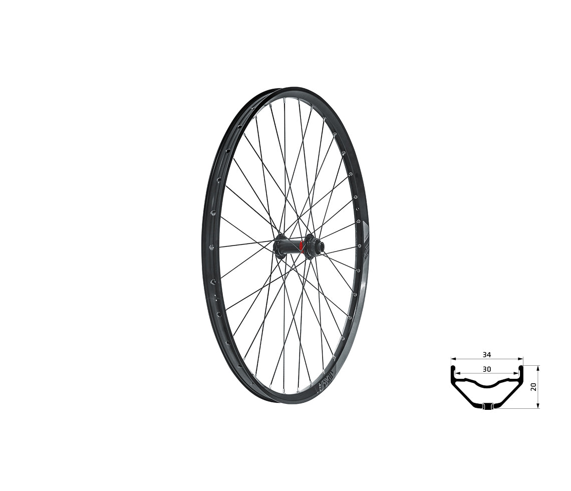 Zapletené koleso predné KLS VALOR 3 DSC F, 28/29", black