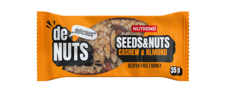 Tyčinka Nutrend DeNuts Seeds&Nuts kešu+mandle 35g