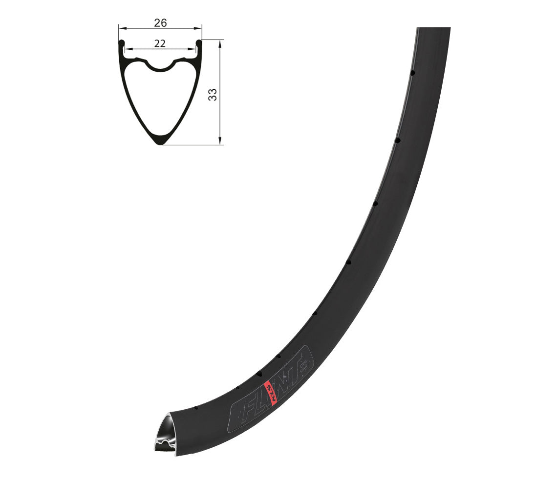 Ráfik KLS FLINT DSC, 32H, FV, 28" black