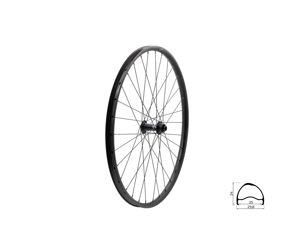 Zapletené koleso predné KLS SEGADOR 25 SL DSC F, 28/29", black