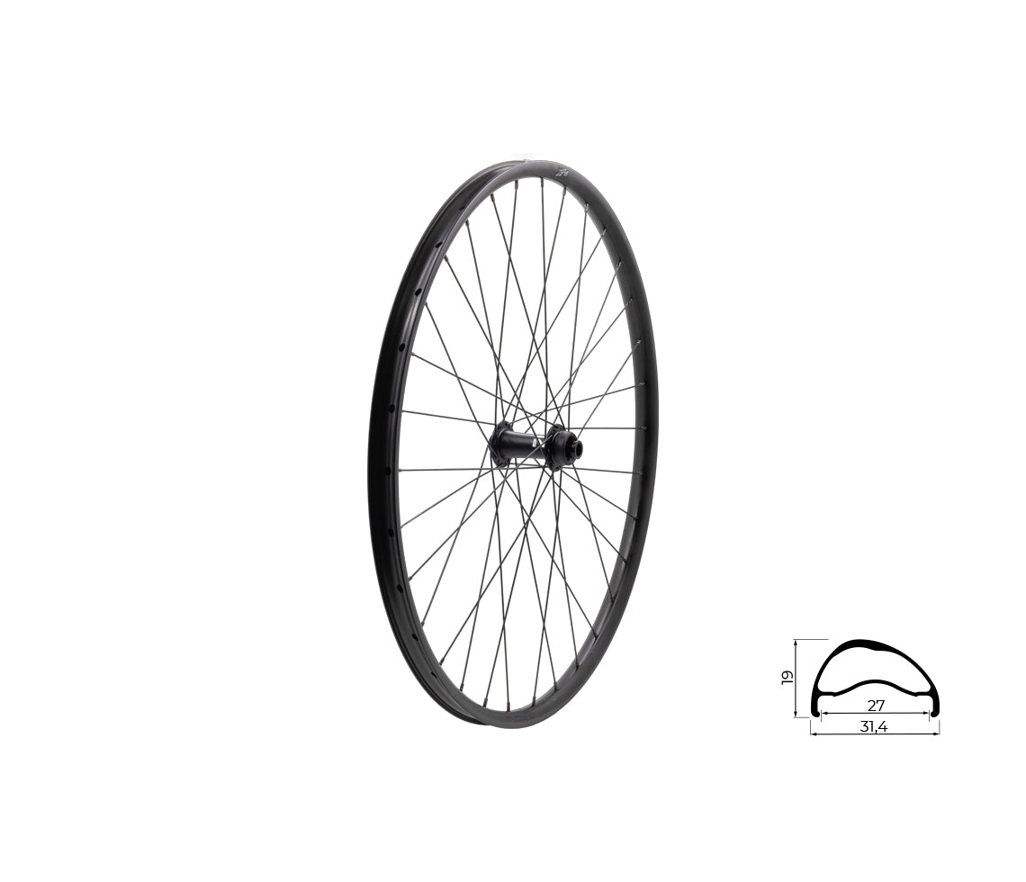 Zapletené koleso predné KLS SEGADOR 27 SL DSC F, 27,5", black