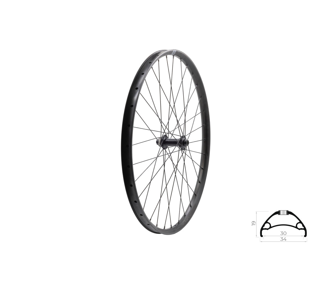 Zapletené koleso predné KLS ASESINO 30 DSC F, 27,5", black