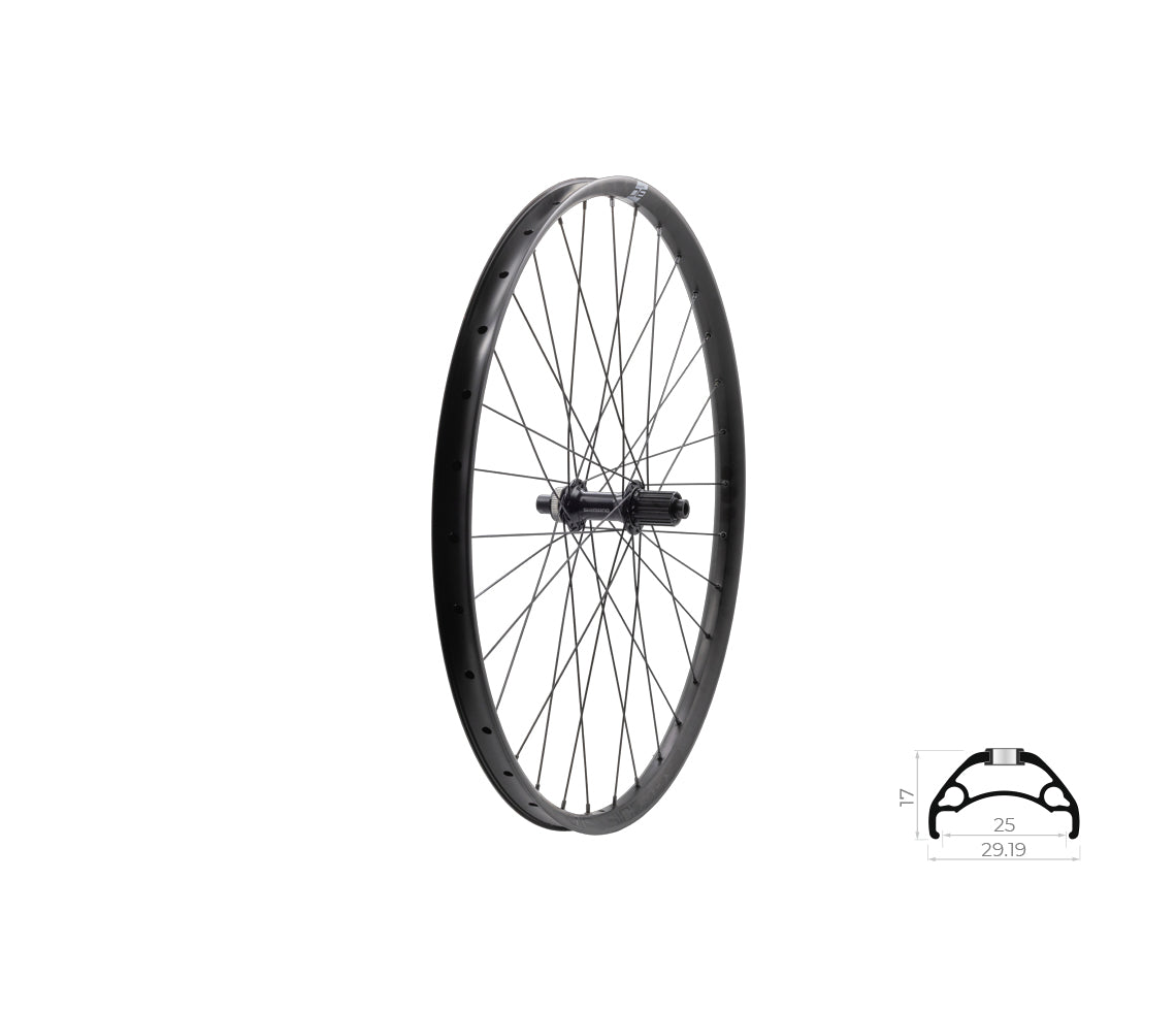 Zapletené koleso zadné KLS ASESINO 25 DSC MS R, 28/29", black