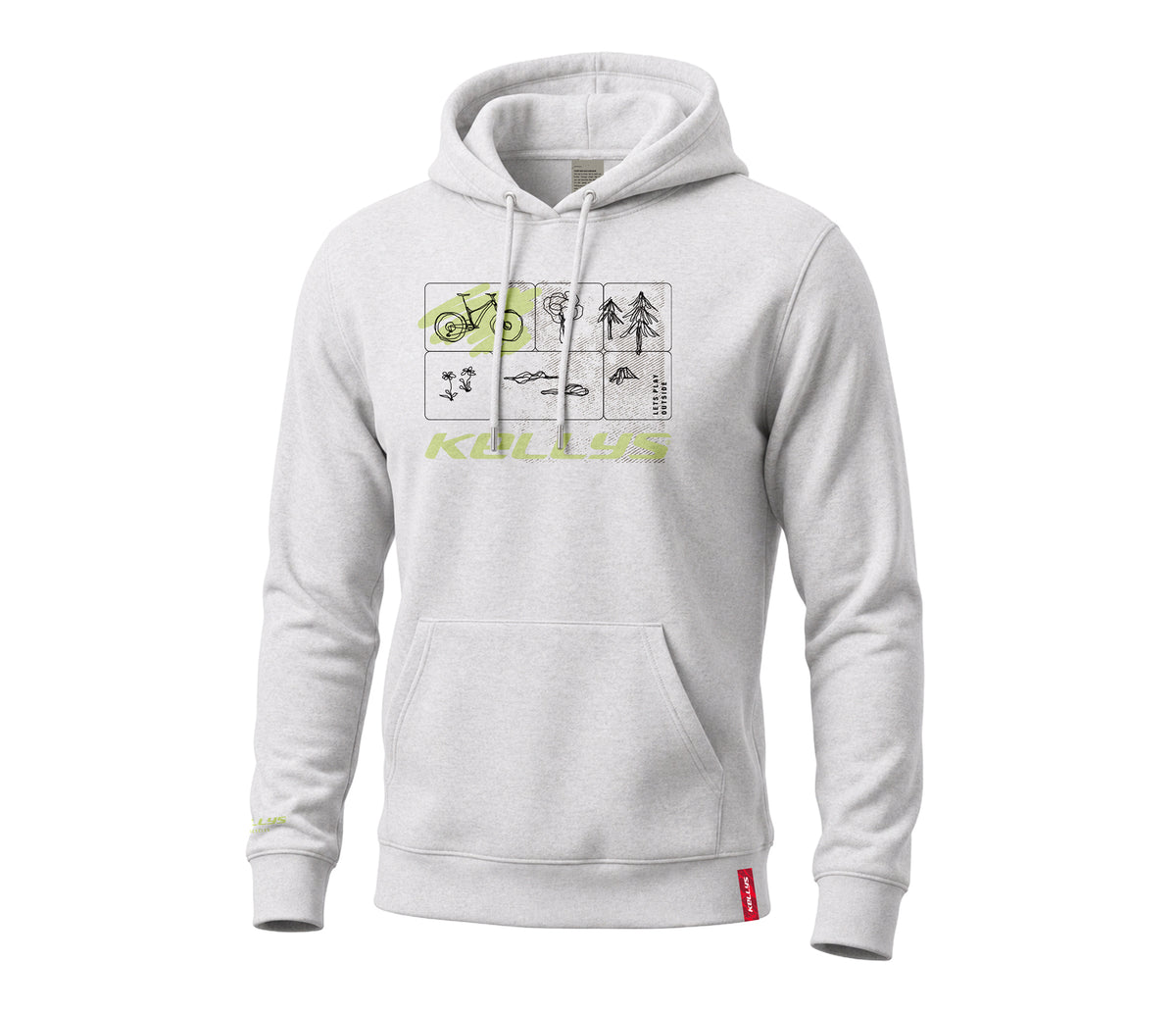 Mikina s kapucňou KELLYS CORE, Cool Heather Grey, S