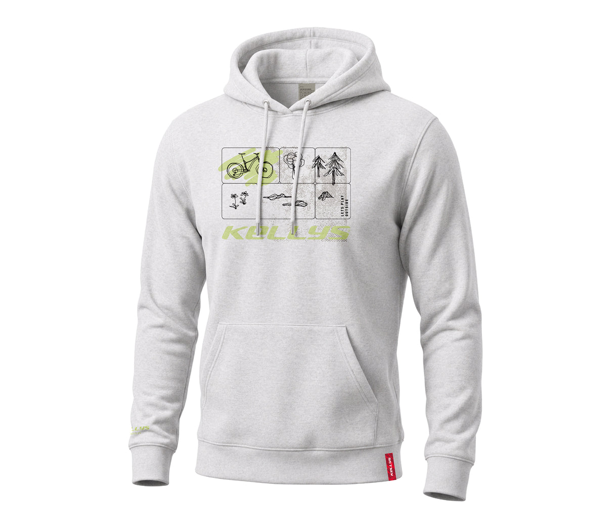 Mikina s kapucňou KELLYS CORE, Cool Heather Grey, M