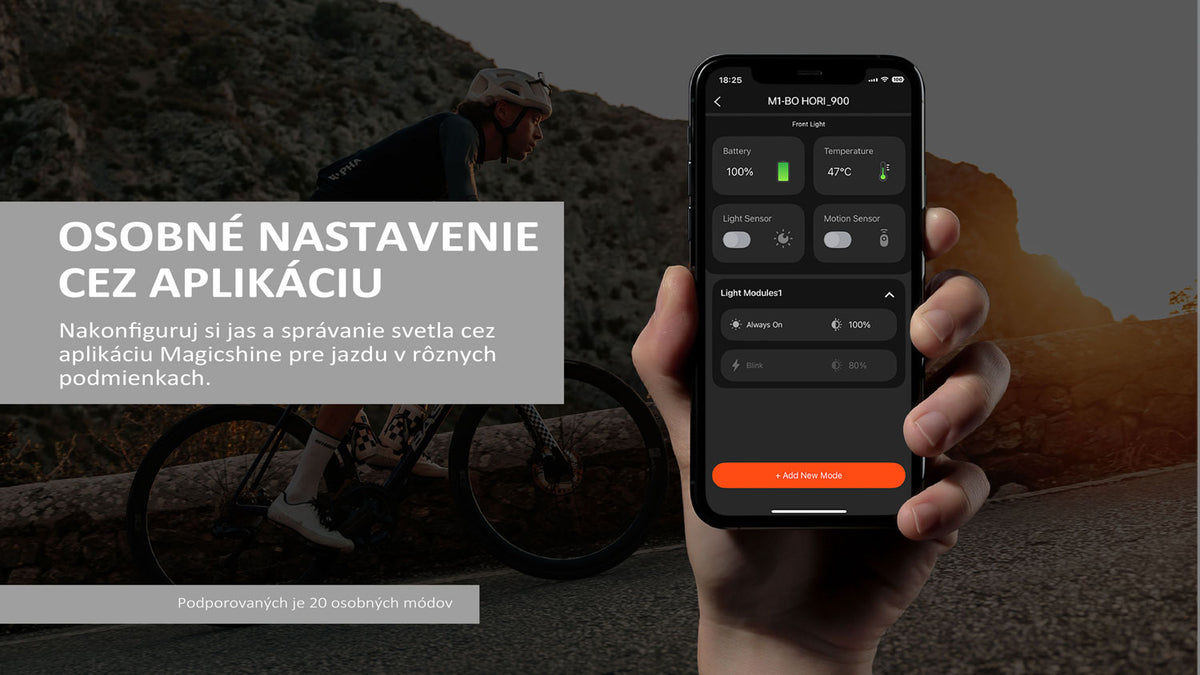 Magicshine svetlo HORI 1300 predné 6f USB čierne