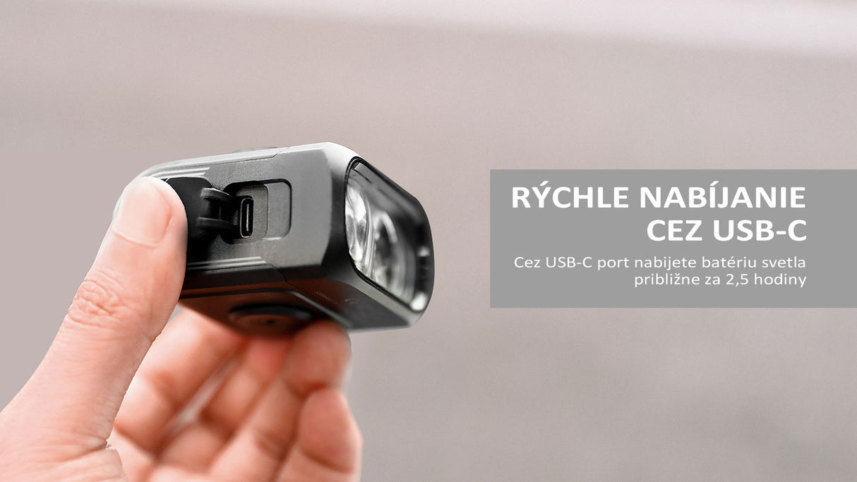 Magicshine svetlo HORI 1300 predné 6f USB čierne