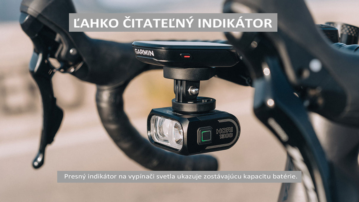Magicshine svetlo HORI 1300 predné 6f USB čierne