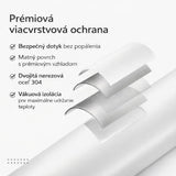 Rockbros fľaša termo nerezová, biela, 550 ml