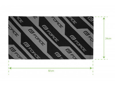 FORCE šatka STEP zimná, čierno-šedá, UNI