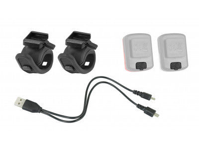 FORCE blikačky sada POINT USB predná + zadná