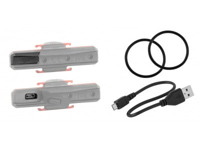 FORCE blikačka zadná COB 29 LM, 16x LED, USB