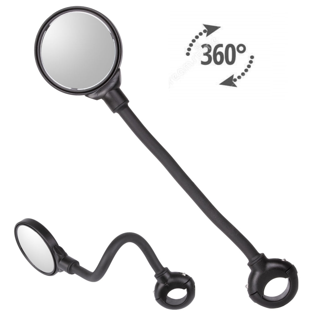 Zrkadlo spätné flexibilné, dĺžka 315 mm, plast, čierne