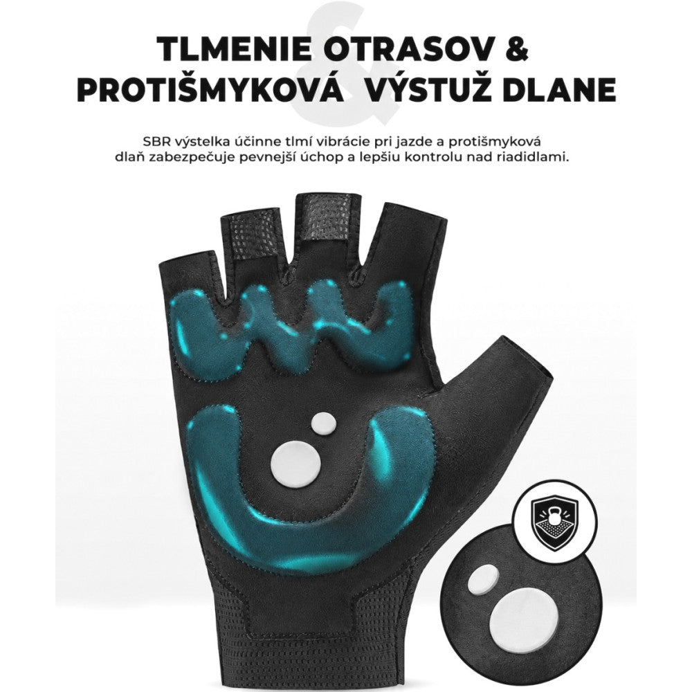 RockBros rukavice krátkoprsté, veľ.L